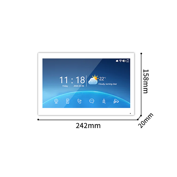 Anjielo Smart 4-Wire Video Intercom System Indoor Screen Digital Photo Frame&amp Home Intercom