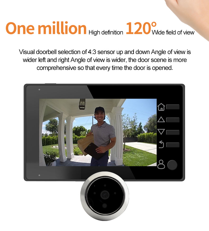 Anjielo Smart Home Latest Video Intercom System of Intelligent Visual Cat Eye Doorbell for Villa