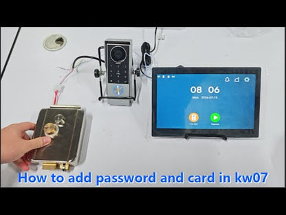 Anjielo Smart Home 2025 Latest 2-Wired Video Intercom 1080P Waterproof Touch Screen Unlocked by Swiping a Card with Password  for the Apartment Intercom System for Home Villa